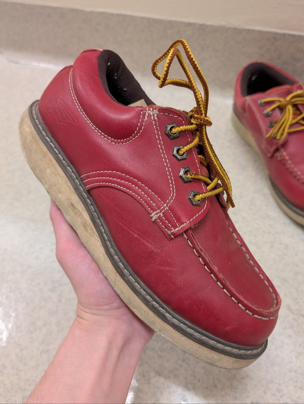 Red Wings moc toe Oxford shoes men's 8
